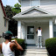 Arie photographs Carey at Carey's house.