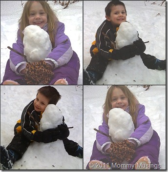 snowman collage