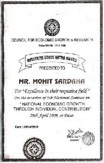 mohit sardana ji - rashtriya udyog ratna award