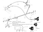 Datsun Fairlady illustration no. 013-1 Accelerator Linkage (Left Hand Drive)