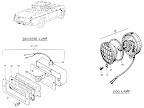 Datsun Fairlady illustration no. 028-1 Fog & Reverse Lamps