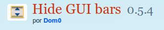 Hide GUI bars