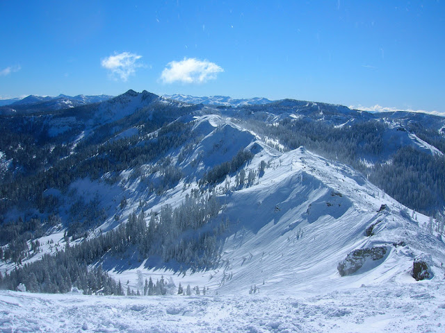 View from Ward Peak (8,600 ft) to the Desoluation Wilderness
