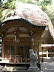 大阪府交野市　磐船神社拝殿 奥に見えるのが御神体の磐座, IWAFUNE SHRINE HAIDEN, Katano-city, OSAKA,Huge rock behind the Haiden is Holy Rock（=GOSHINTAI ）of this Shrine. It's said that Shrine's One of ancient god come down to ground by this rock as a Ship.