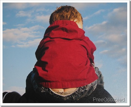 Boy on shoulders