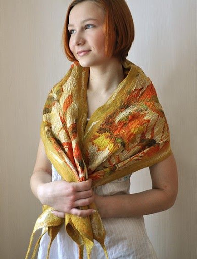 il 430xN.127034886 Nuno Felted Scarf: Handmade Art