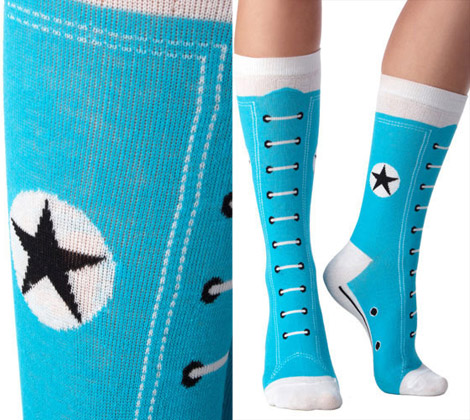 converse hi top socks blue Converse Socks