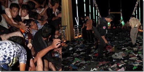 Picture of accident and victims of 339 Dead water festival in Phnom Penh, Cambodia 2010