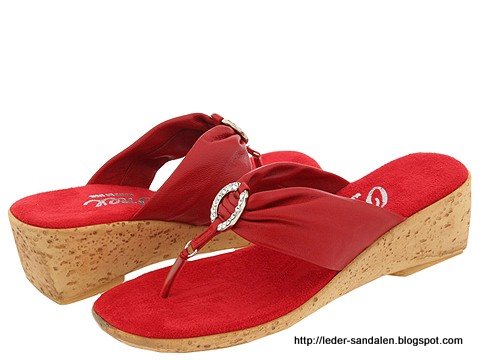 Leder sandalen:LOGO352989