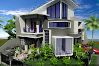 Rumah Modern Minimalis di lahan Hook