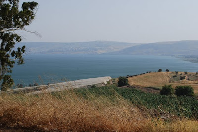 Looking over the Mount of the Beatitudes
