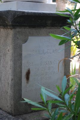 Gravestone of LDS Missionary