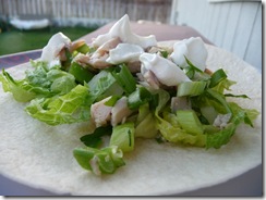 soft chicken taco