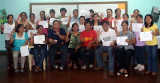 Day 4 - Participants waving I-Love-You signs