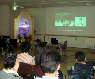 Day 10 - ICT Accessibility Initiatives in the Philippines video was presented to the delegates.