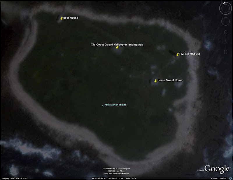 This is a close up of the island, it is not very big. I walke dthe perimeter of the island a few times just exploring.