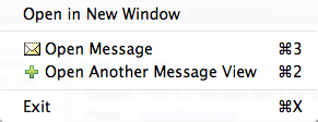 Mac RCP File Menu