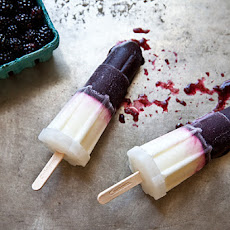 Blackberry, Rosemary, and Yogurt Popsicles
