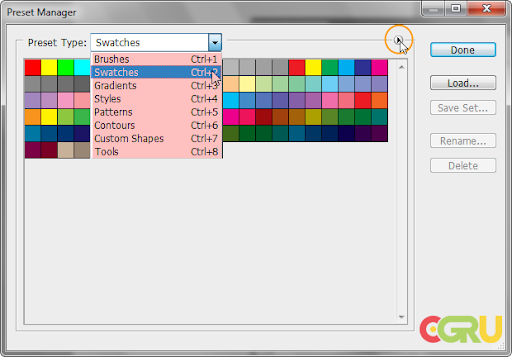 Adobe Photoshop ครับ Pspresetmange