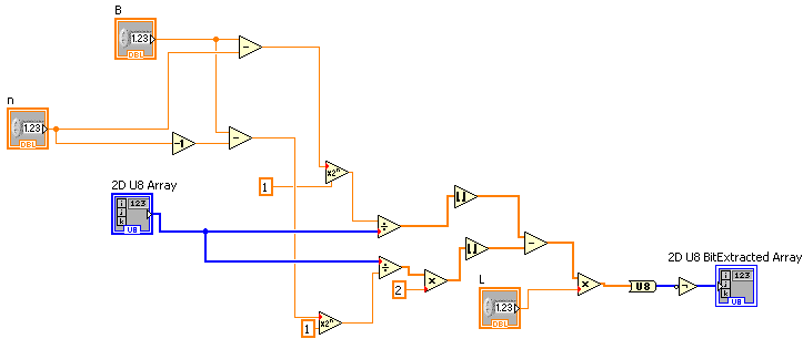 Bit Extraction to 1D U8 Array