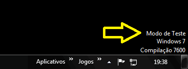 Testing Mode ativo