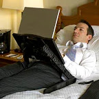 Notebook na cama