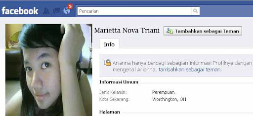 Facebook Marietta Nova Triani