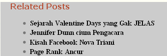 Related Post tanpa Plugin di WordPress Related Post tanpa Plugin di WordPress