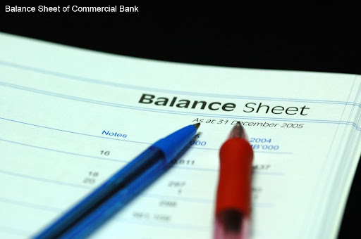 sheet of commercial bank liabilities and definitions of balance sheet