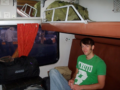Our Compartment on the Rajdhani Express to Mumbai