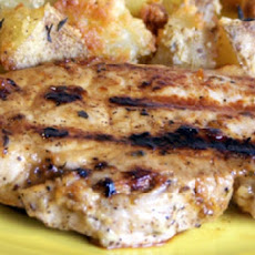 Grilled Lemon Herb Pork Chops