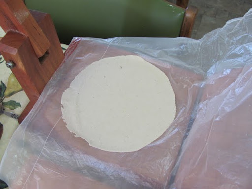 pressed tortilla