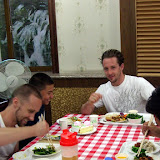 Eating lunch