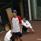 The girl squatting in white was my nanquan “student”