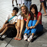 HK peeps taking a picture with Jennifer