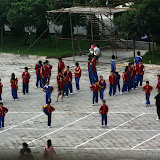 kids practicing wushu