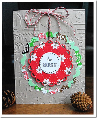 Passionatelyartistic.com layout Ellensosnoski be merry card