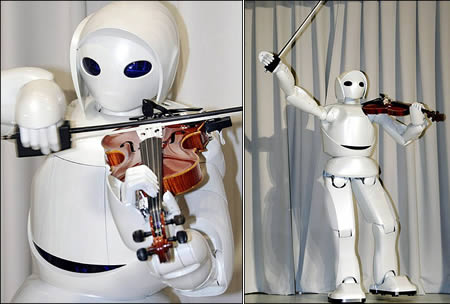 violin robot biola Robot Robot Tercanggih Di Dunia