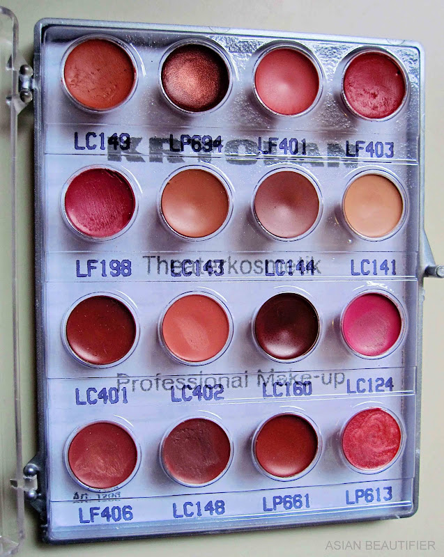 Kryolan Mini Lip Rouge Palette No. LMP131-11
