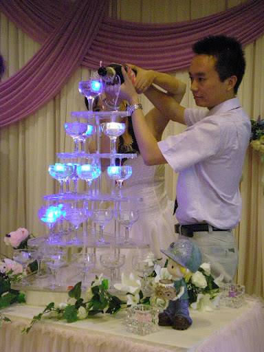 the bride and groom went