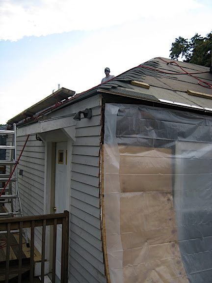 The first side gets shingles!