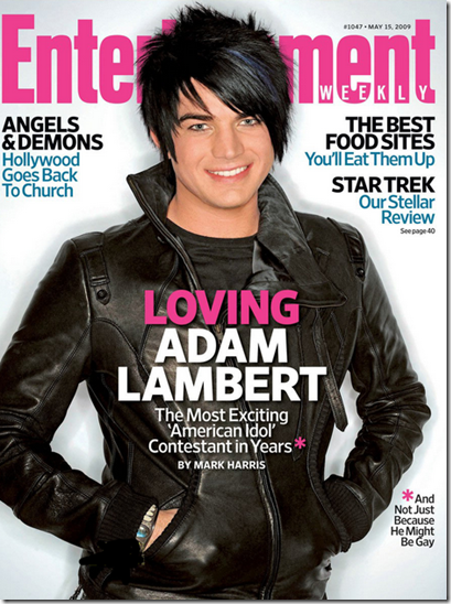 Adam Lambert Entertainment Weekly Cover