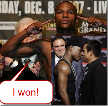 Mayweather wins over Marquez