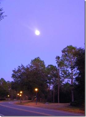 walking in sunset and moon 032