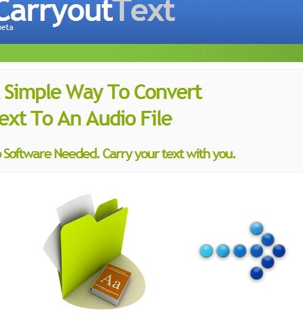 Convert Text To An Audio File With CarryOutText