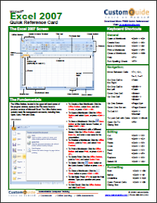 Microsoft Excel 2007 Cheat Sheet Microsoft Excel 2007 Cheat Sheet