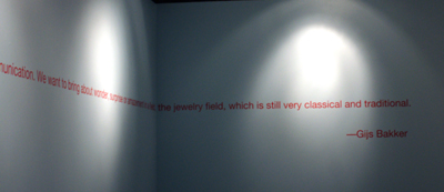 Gijs Bakker quote on jewelery design