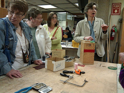 Riveting demo by Lynne Todaro of Mission College
