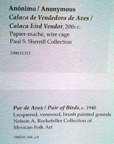 Details. Mexican Museum piece