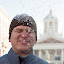 Thomas plays in the snow